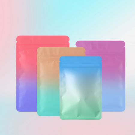 sachets zip opaques colorés, refermable et réutilisable.