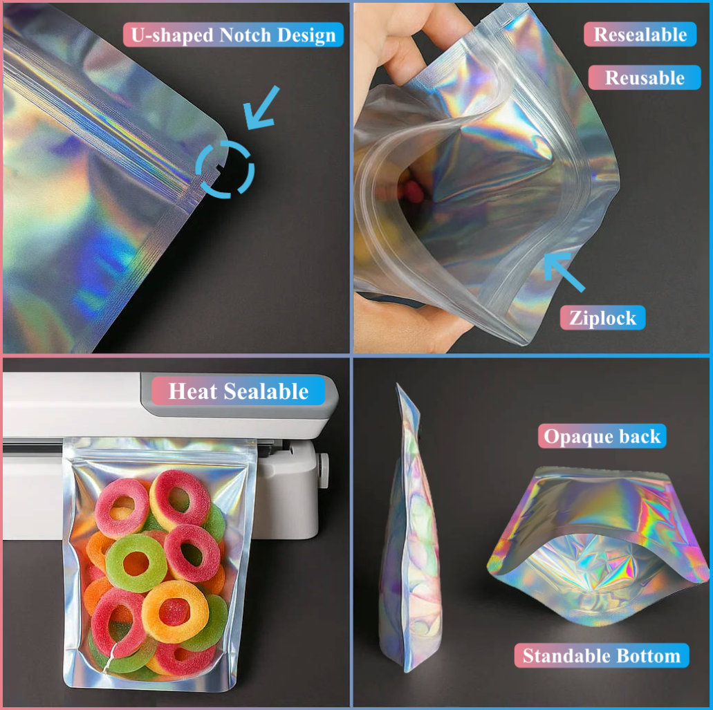 Sachets Doypack Holographiques Alimentaires pour Conservation – Image 2