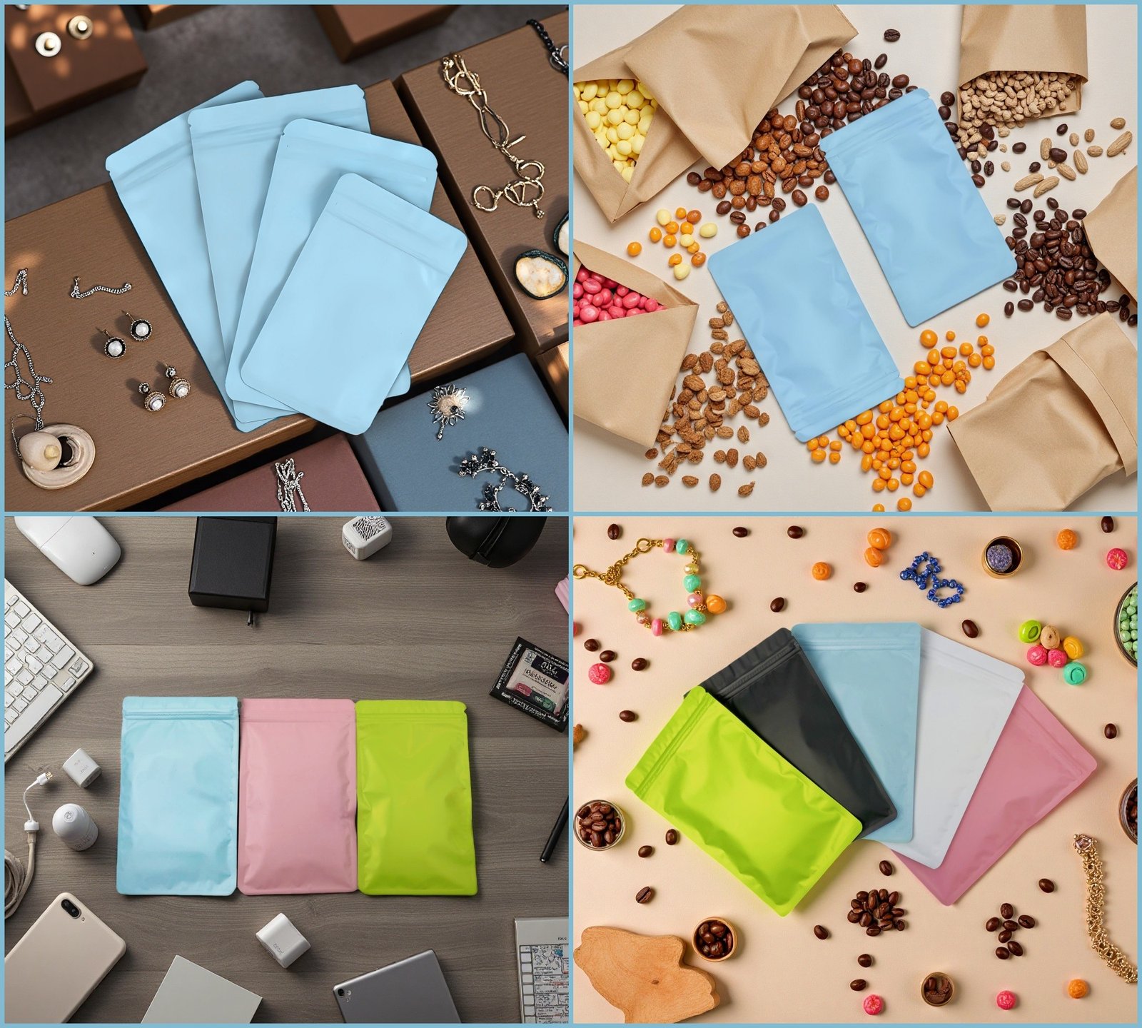 Sachets Zip Opaques Plats et Refermables avec Finition Mate – Image 22