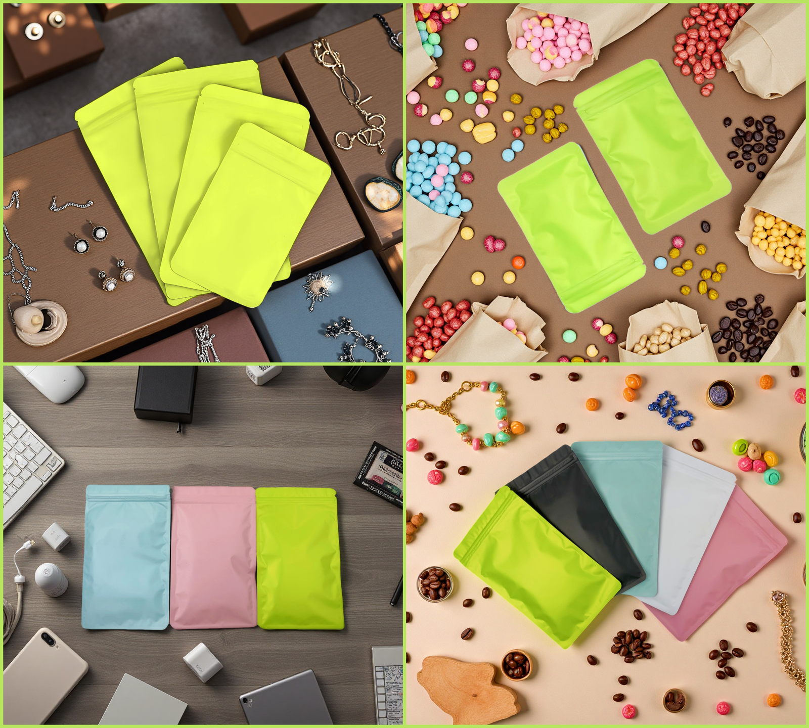 Sachets Zip Opaques Plats et Refermables avec Finition Mate – Image 21