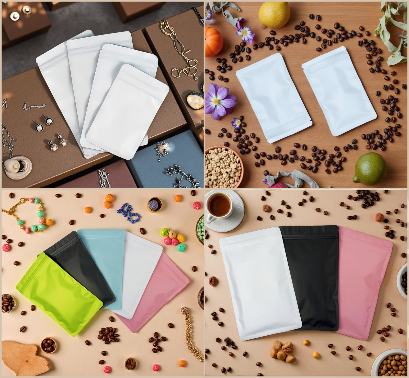 Sachets Zip Opaques Plats et Refermables avec Finition Mate – Image 13