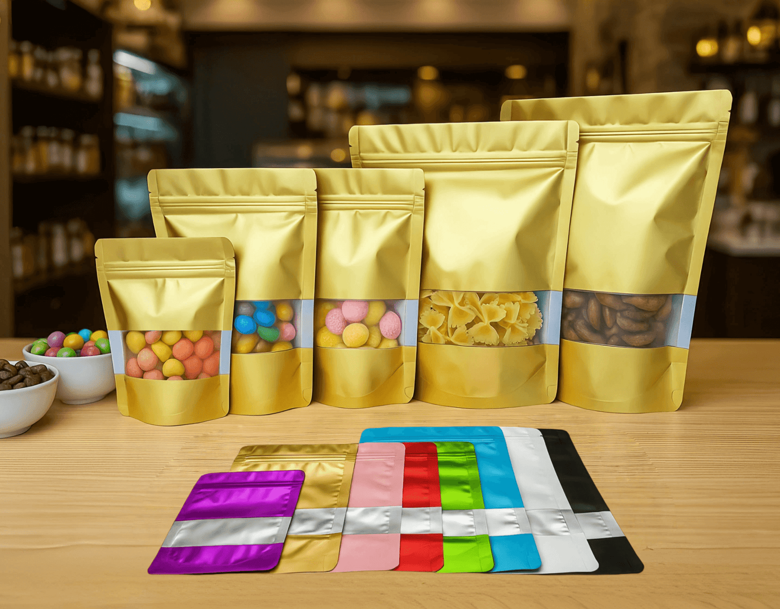Sachets Zip Doypack Alimentaires avec Fenêtre Givrée | Pochettes de Conservation – Image 9