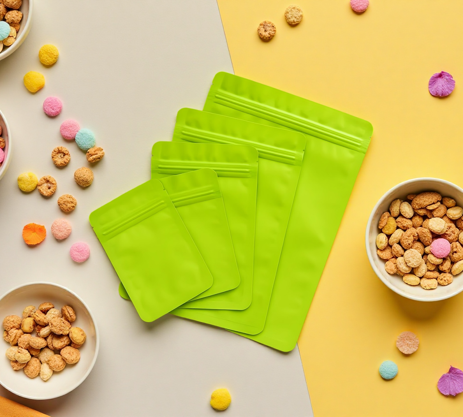 Sachets Zip Opaques Plats et Refermables avec Finition Mate – Image 16