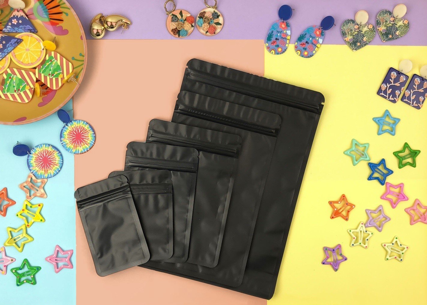 Sachets Zip Opaques Plats et Refermables avec Finition Mate – Image 14