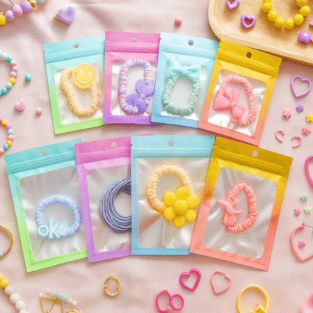 Sachets Zip avec Fenêtre Givrée et Couleurs Dégradées