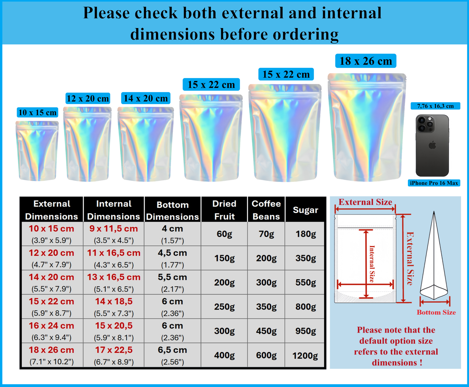 Sachets Doypack Holographiques Alimentaires pour Conservation – Image 6