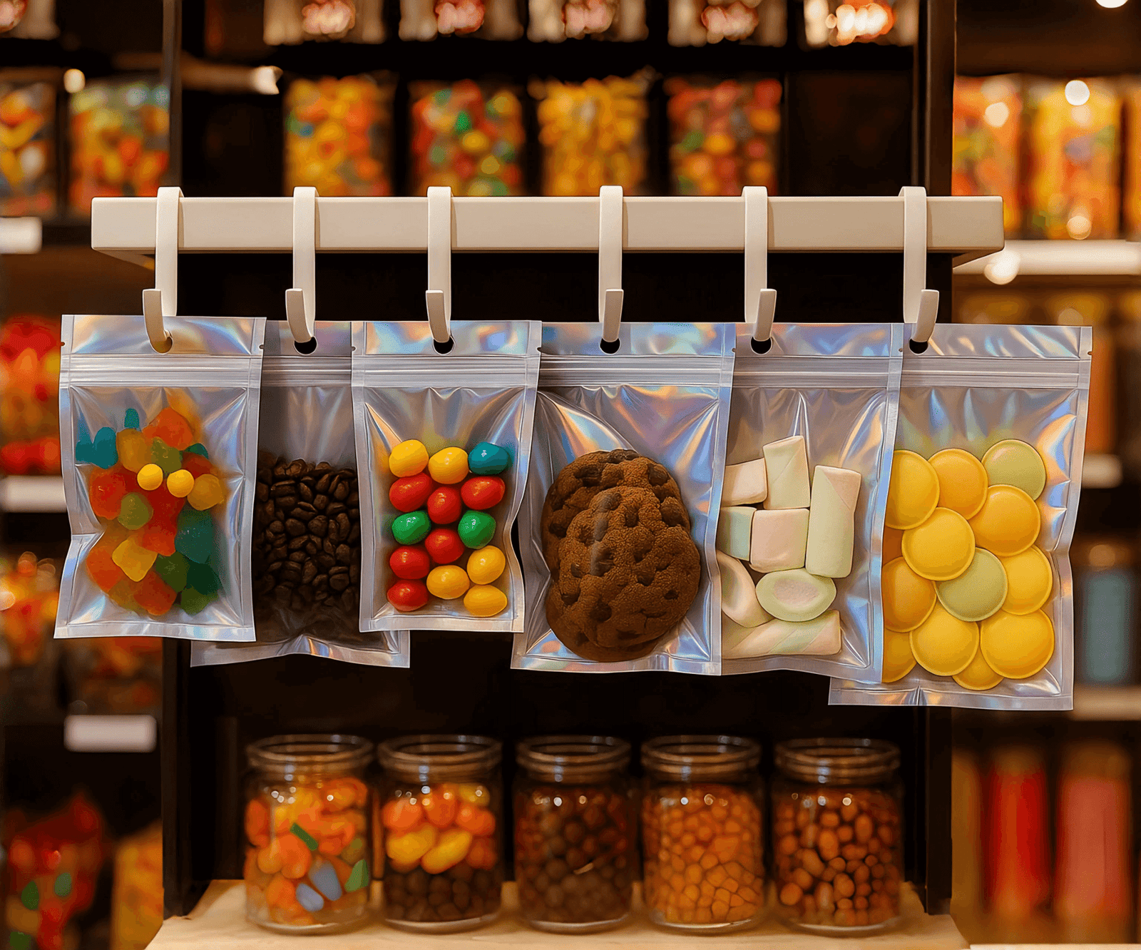 Sachets Zip Holographiques | Pochons Zip Transparents et Refermables pour Emballage – Image 9