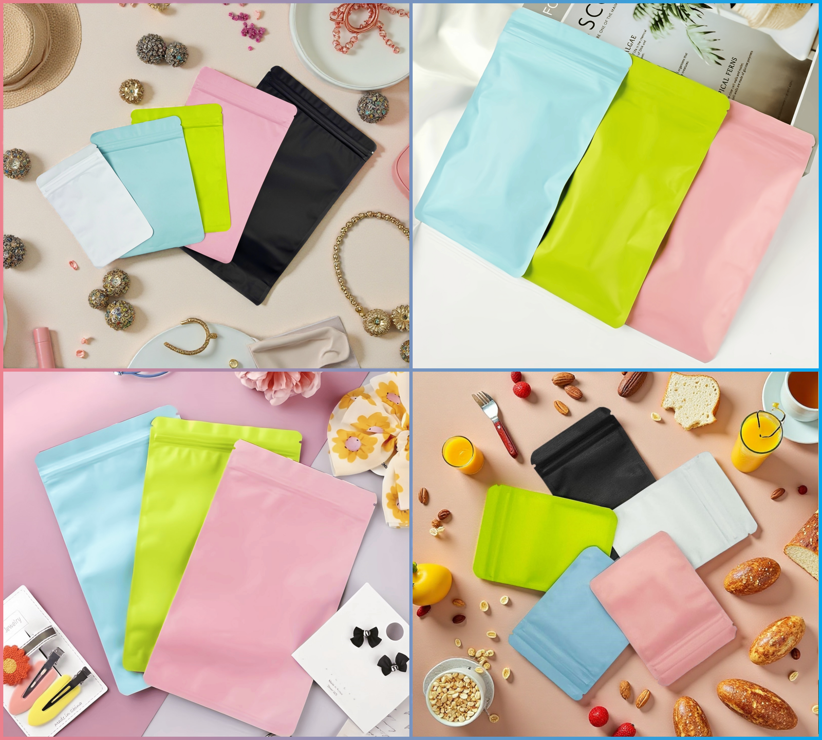 Sachets Zip Opaques Plats et Refermables avec Finition Mate – Image 11