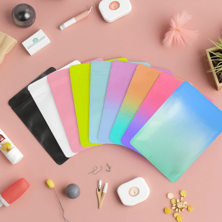 Sachets Zip Mylar Opaques avec Couleurs Dégradées et Finition Mate