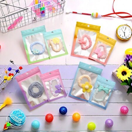 Sachets Zip avec Fenêtre Givrée et Couleurs Dégradées