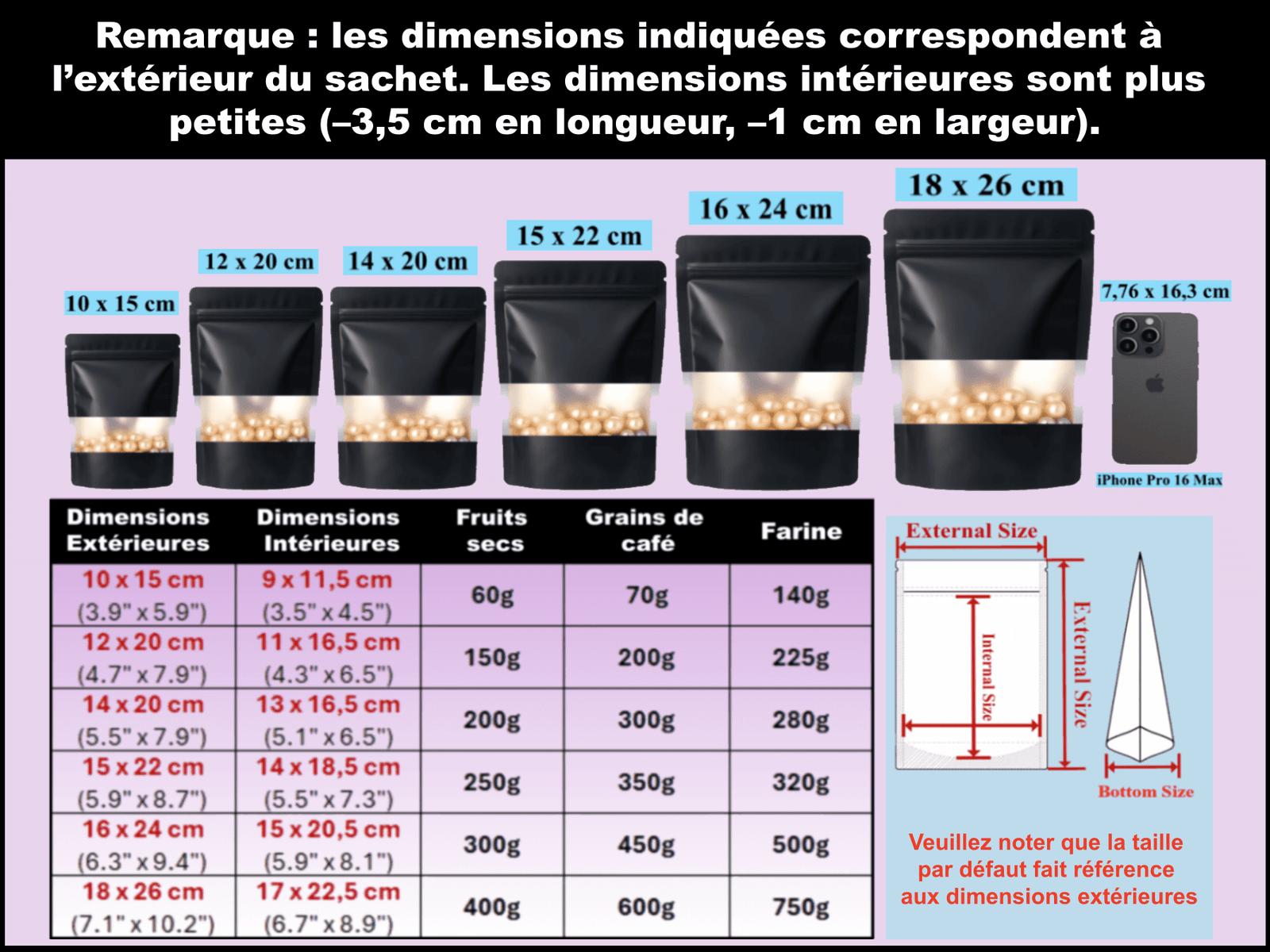 Sachets Zip Doypack Alimentaires avec Fenêtre Givrée | Pochettes de Conservation – Image 5