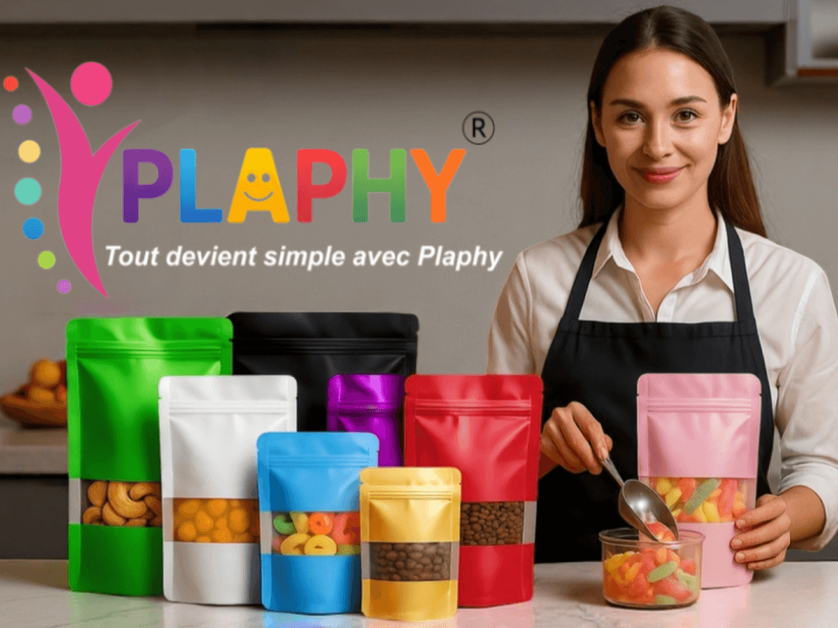 Sachets Zip Doypack Alimentaires avec Fenêtre Givrée | Pochettes de Conservation – Image 3