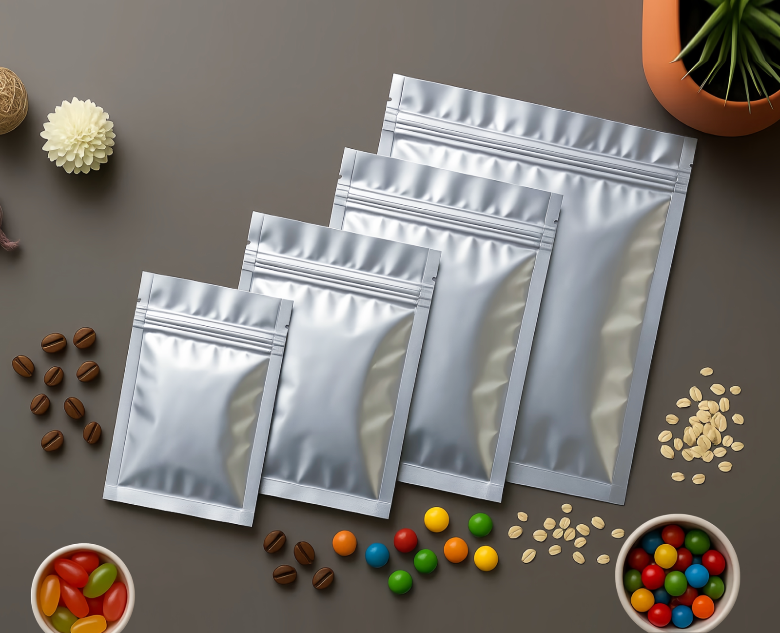 Sachets Zip Aluminium Opaques pour Conservation et Emballage