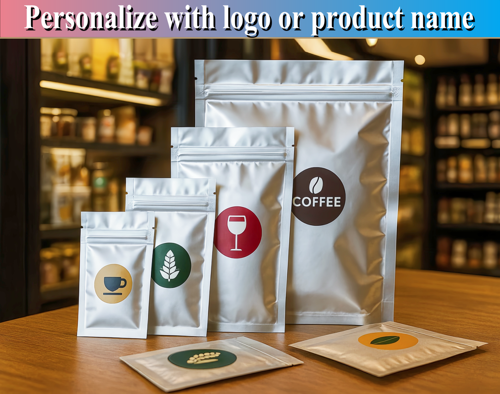 Sachets Zip Aluminium Opaques pour Conservation et Emballage – Image 4