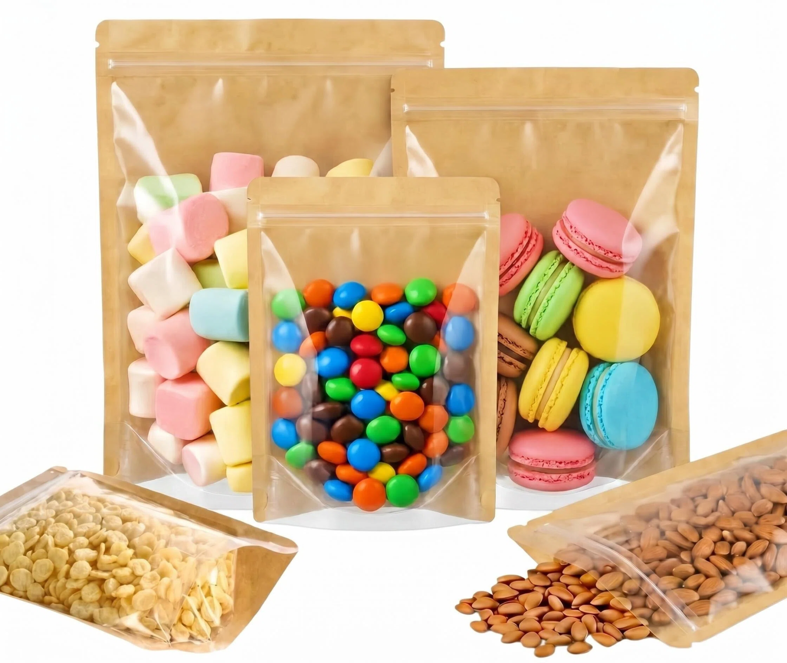 Sachets Doypack Kraft avec Fenêtre Transparente | Pochettes de Conservation – Image 9