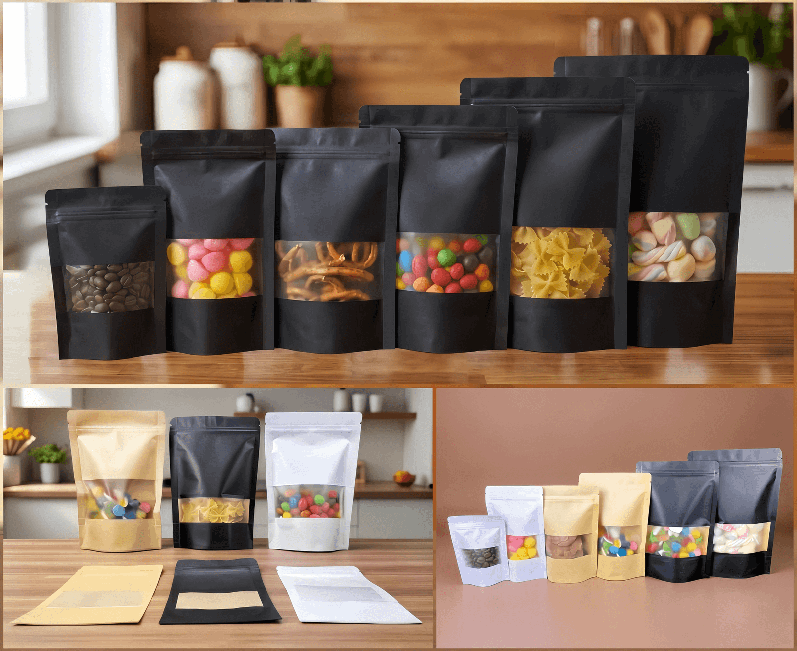 Sachets Doypack Kraft avec Fenêtre Givrée | Pochettes de Conservation – Image 19